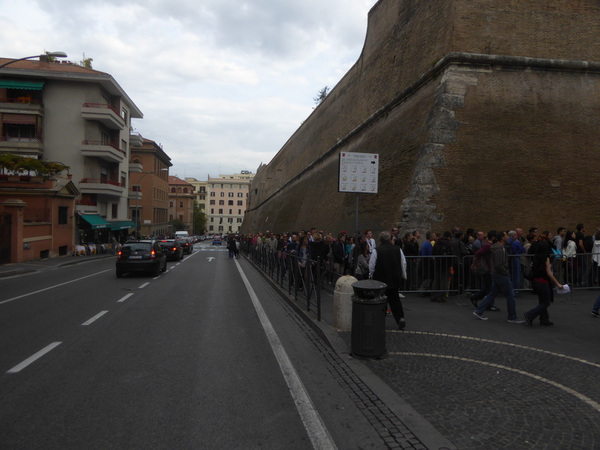 The Queue For The Vatican Museum