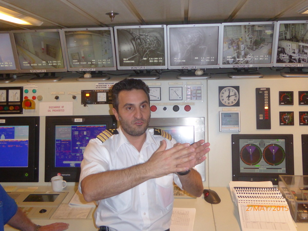 In the engine room